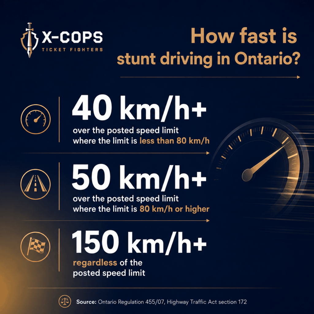 stunt driving speed ontario - how fast is stunt driving in ontario infographics